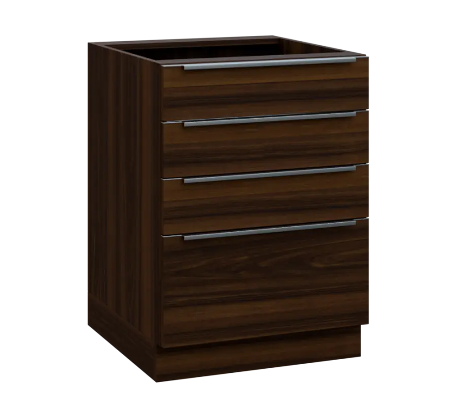 SIS - 6Z41 spodní skříňka, 4-zásuvková, 870x600x600, ořech královský